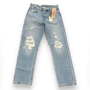 Levi's 501 Jeans Women Straight Leg High Rise